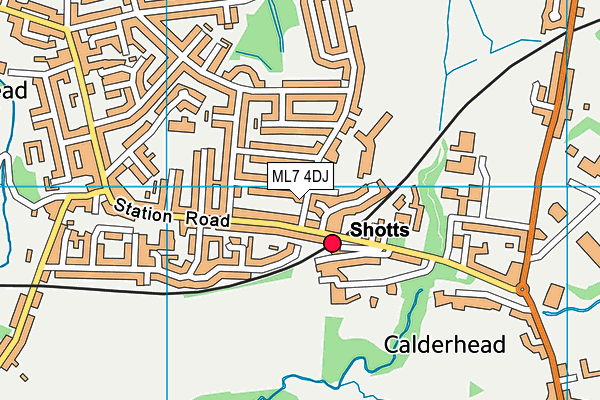 ML7 4DJ map - OS VectorMap District (Ordnance Survey)