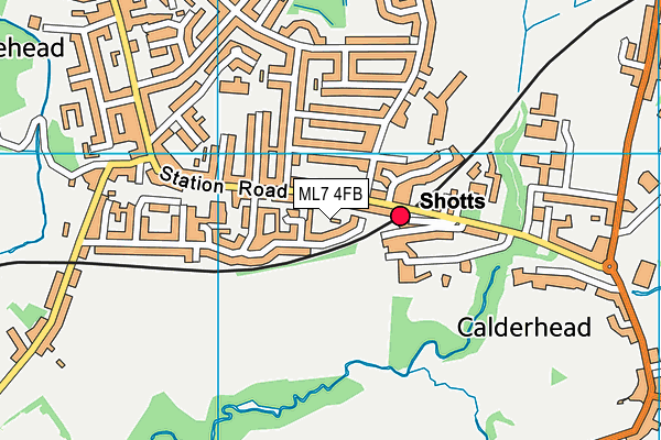 ML7 4FB map - OS VectorMap District (Ordnance Survey)