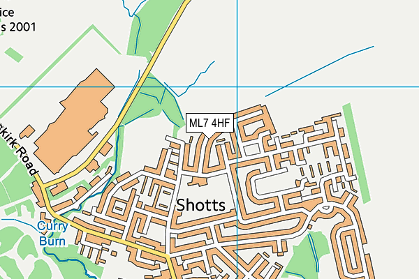 ML7 4HF map - OS VectorMap District (Ordnance Survey)