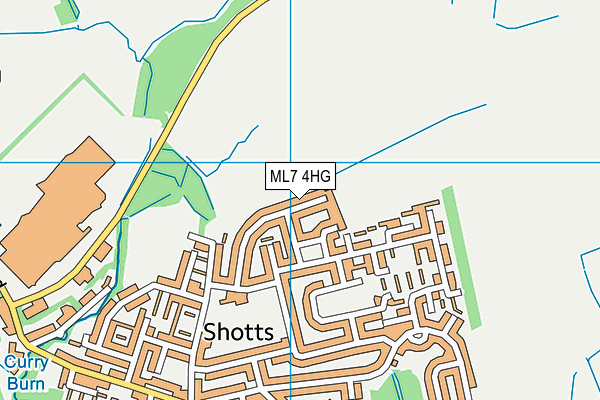 ML7 4HG map - OS VectorMap District (Ordnance Survey)