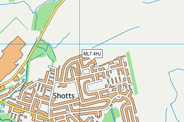 ML7 4HJ map - OS VectorMap District (Ordnance Survey)