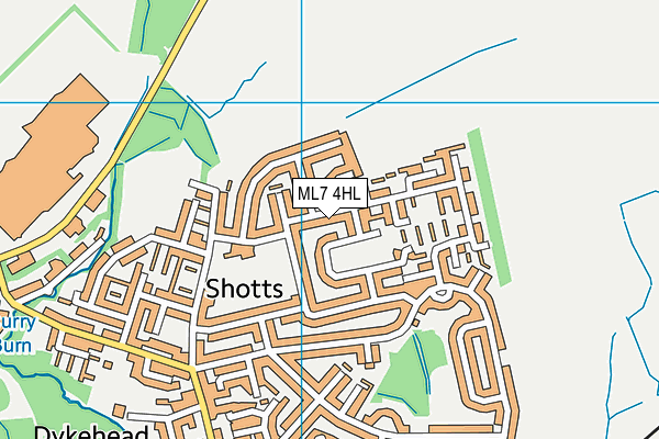 ML7 4HL map - OS VectorMap District (Ordnance Survey)