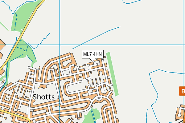 ML7 4HN map - OS VectorMap District (Ordnance Survey)