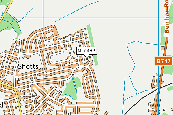 ML7 4HP map - OS VectorMap District (Ordnance Survey)