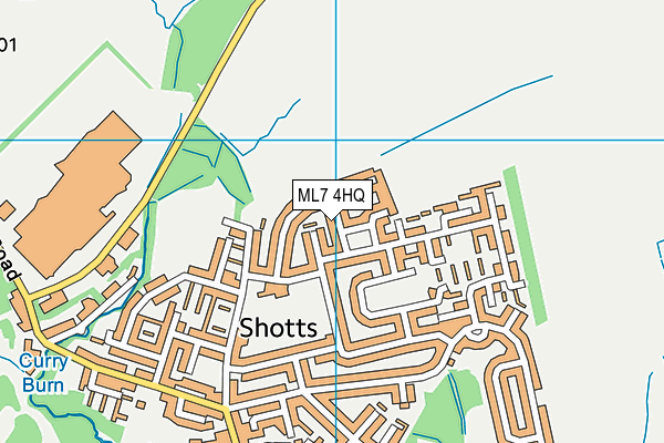 ML7 4HQ map - OS VectorMap District (Ordnance Survey)