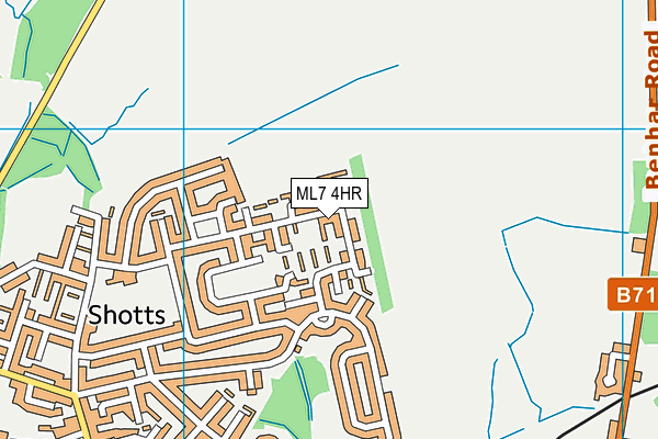 ML7 4HR map - OS VectorMap District (Ordnance Survey)