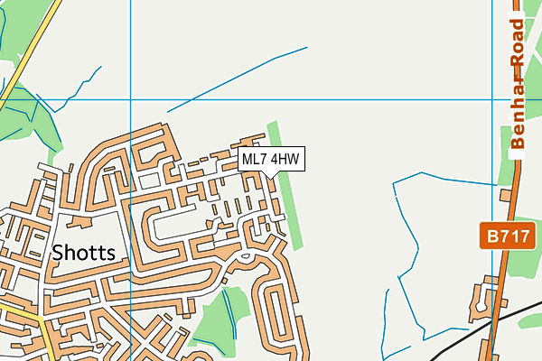 ML7 4HW map - OS VectorMap District (Ordnance Survey)