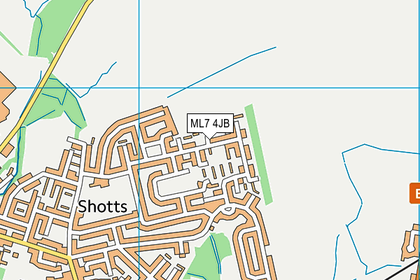 ML7 4JB map - OS VectorMap District (Ordnance Survey)