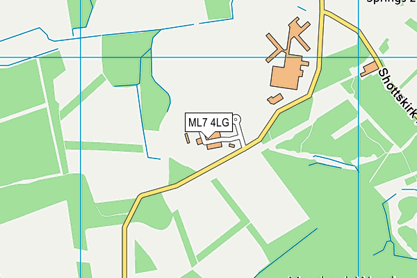 ML7 4LG map - OS VectorMap District (Ordnance Survey)