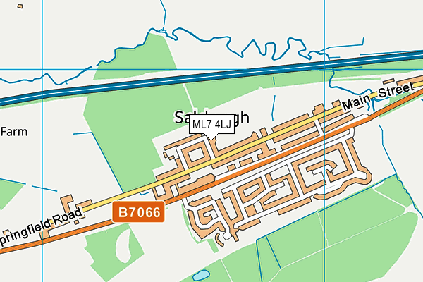 ML7 4LJ map - OS VectorMap District (Ordnance Survey)