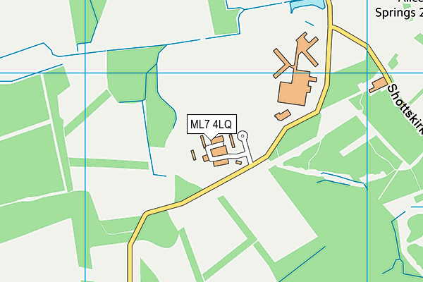 ML7 4LQ map - OS VectorMap District (Ordnance Survey)