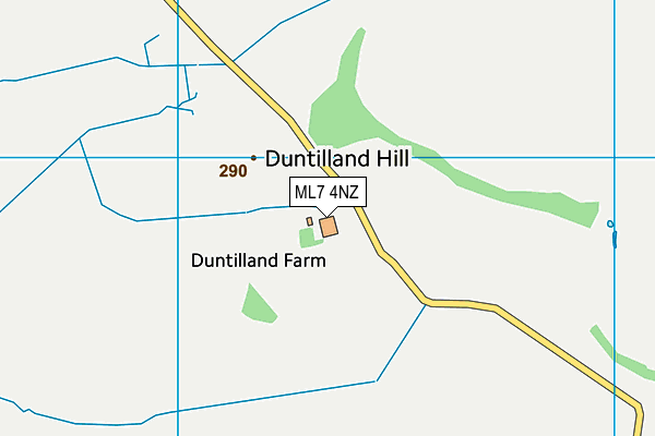 ML7 4NZ map - OS VectorMap District (Ordnance Survey)