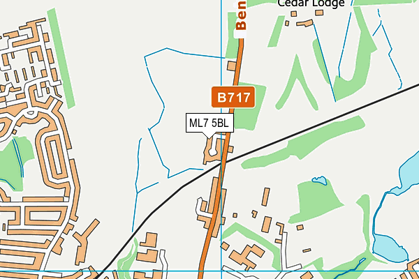 ML7 5BL map - OS VectorMap District (Ordnance Survey)