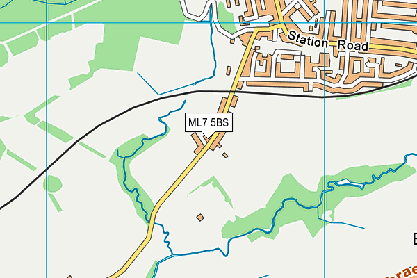 ML7 5BS map - OS VectorMap District (Ordnance Survey)