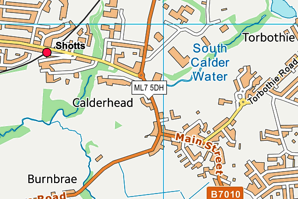 ML7 5DH map - OS VectorMap District (Ordnance Survey)