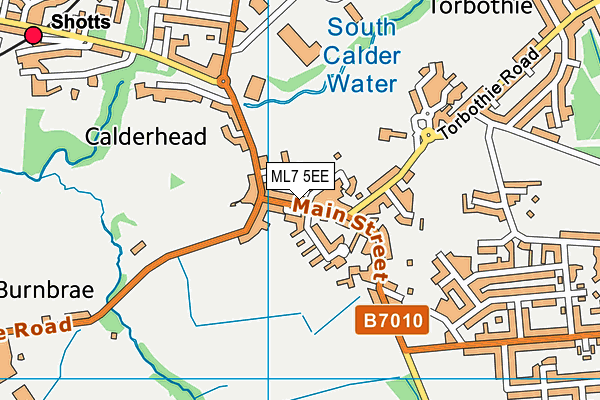 ML7 5EE map - OS VectorMap District (Ordnance Survey)