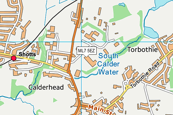 ML7 5EZ map - OS VectorMap District (Ordnance Survey)