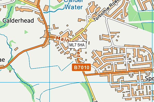ML7 5HA map - OS VectorMap District (Ordnance Survey)
