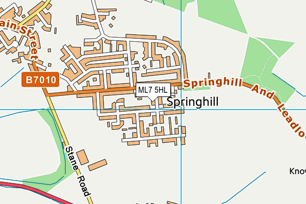 ML7 5HL map - OS VectorMap District (Ordnance Survey)