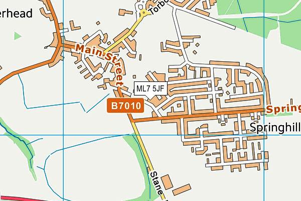 ML7 5JF map - OS VectorMap District (Ordnance Survey)
