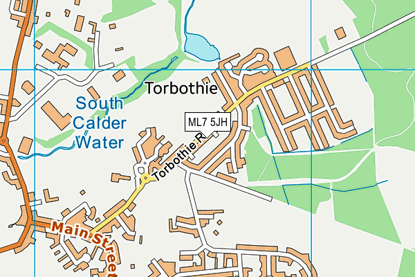 ML7 5JH map - OS VectorMap District (Ordnance Survey)