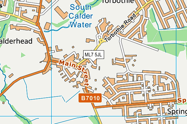 ML7 5JL map - OS VectorMap District (Ordnance Survey)