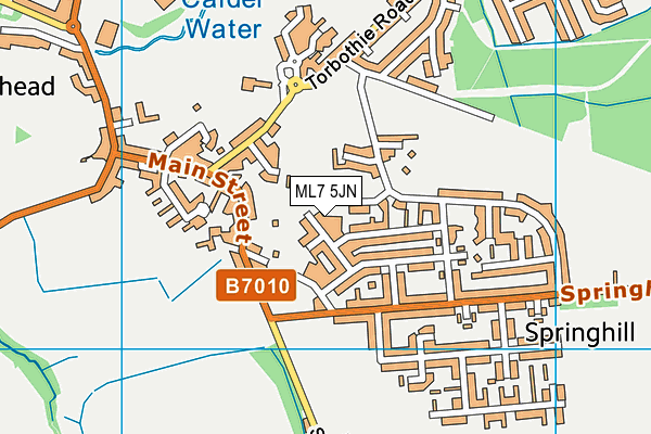 ML7 5JN map - OS VectorMap District (Ordnance Survey)