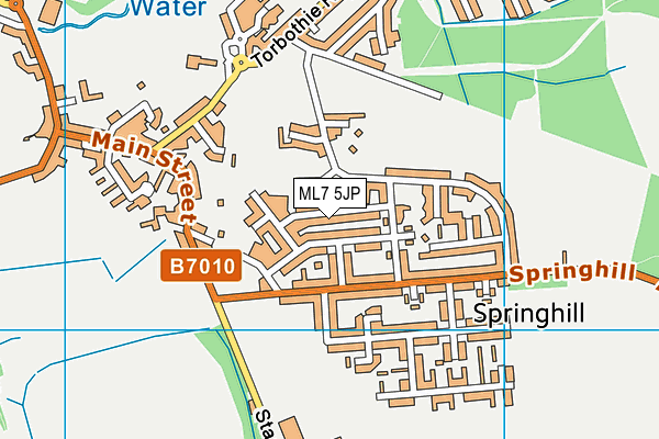 ML7 5JP map - OS VectorMap District (Ordnance Survey)