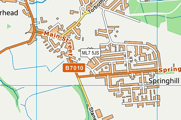 ML7 5JS map - OS VectorMap District (Ordnance Survey)