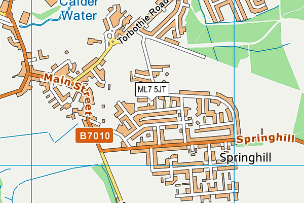 ML7 5JT map - OS VectorMap District (Ordnance Survey)