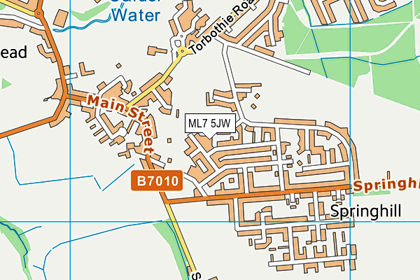 ML7 5JW map - OS VectorMap District (Ordnance Survey)