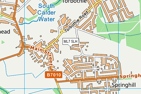 ML7 5LH map - OS VectorMap District (Ordnance Survey)