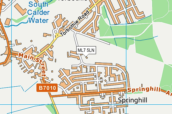 ML7 5LN map - OS VectorMap District (Ordnance Survey)