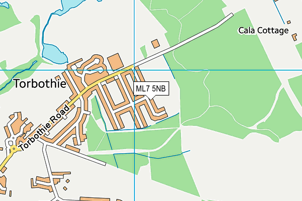 ML7 5NB map - OS VectorMap District (Ordnance Survey)