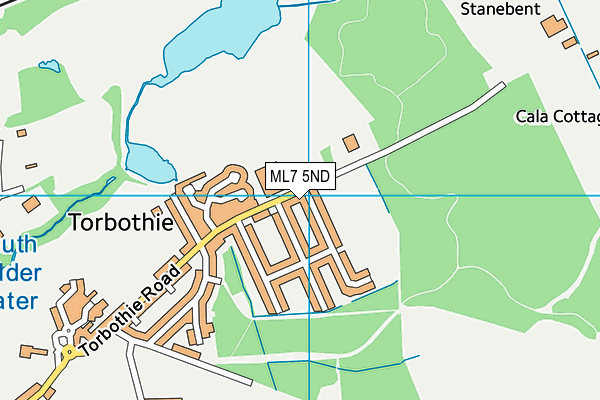 ML7 5ND map - OS VectorMap District (Ordnance Survey)