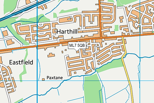 ML7 5QB map - OS VectorMap District (Ordnance Survey)