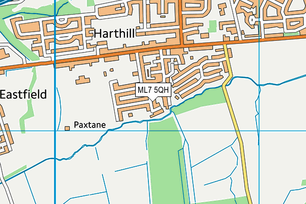 ML7 5QH map - OS VectorMap District (Ordnance Survey)