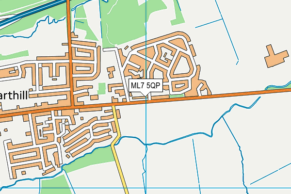 ML7 5QP map - OS VectorMap District (Ordnance Survey)