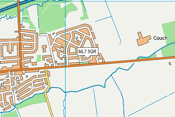 ML7 5QR map - OS VectorMap District (Ordnance Survey)