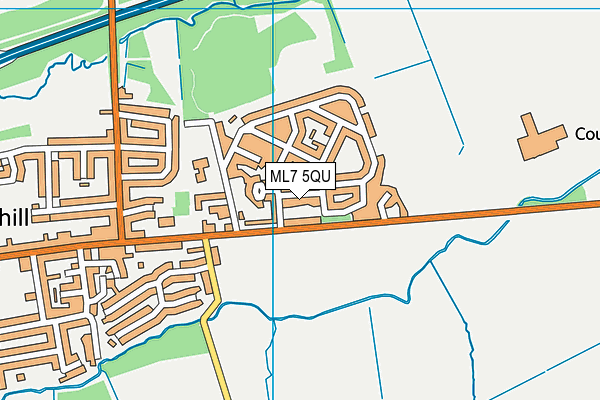 ML7 5QU map - OS VectorMap District (Ordnance Survey)