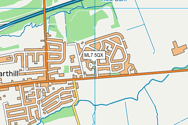ML7 5QX map - OS VectorMap District (Ordnance Survey)