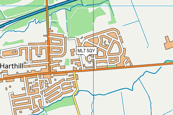 ML7 5QY map - OS VectorMap District (Ordnance Survey)