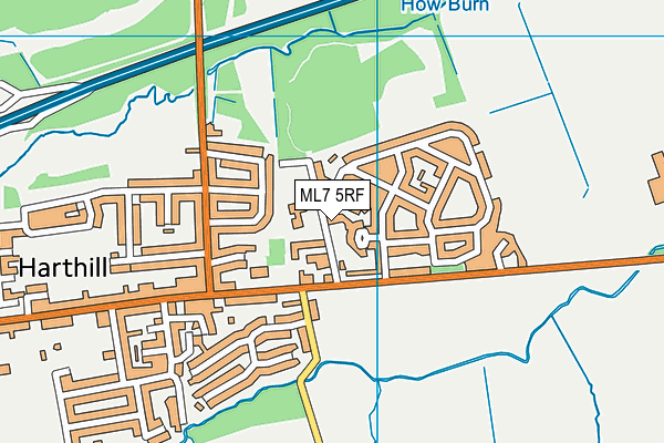 ML7 5RF map - OS VectorMap District (Ordnance Survey)