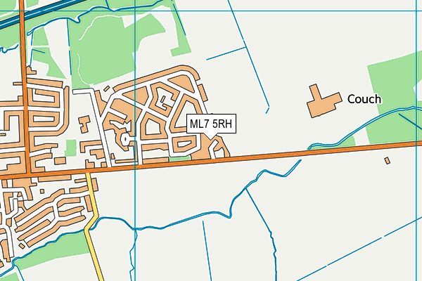 ML7 5RH map - OS VectorMap District (Ordnance Survey)
