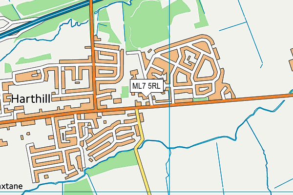 ML7 5RL map - OS VectorMap District (Ordnance Survey)