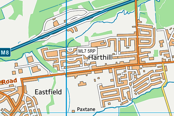 ML7 5RP map - OS VectorMap District (Ordnance Survey)