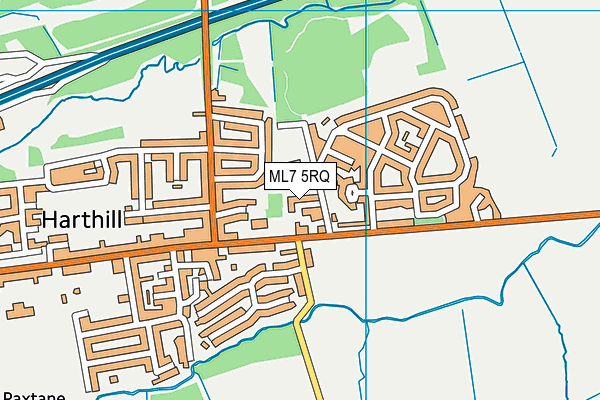 ML7 5RQ map - OS VectorMap District (Ordnance Survey)