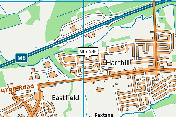 ML7 5SE map - OS VectorMap District (Ordnance Survey)