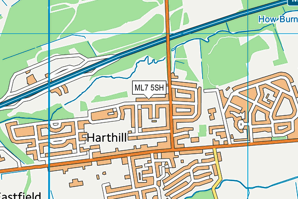 ML7 5SH map - OS VectorMap District (Ordnance Survey)