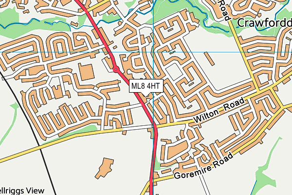 ML8 4HT map - OS VectorMap District (Ordnance Survey)